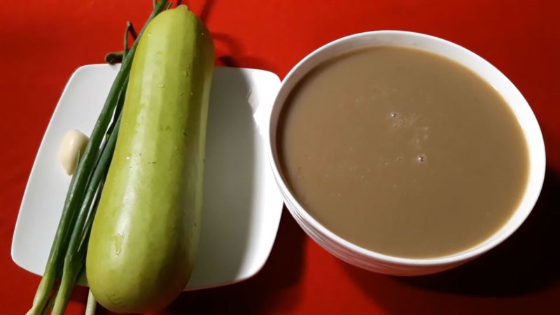 Nguyên liệu món ăn canh cua nấu bầu