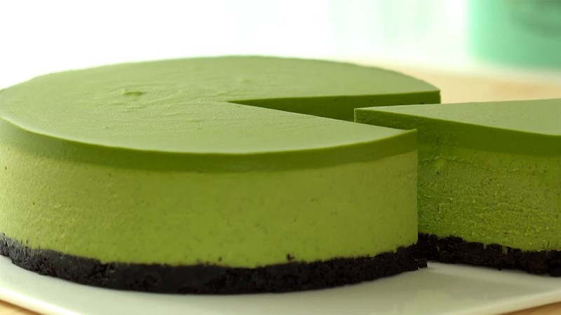 Bánh cheesecake matcha