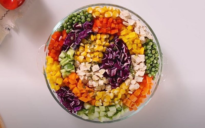 Salad cầu vồng