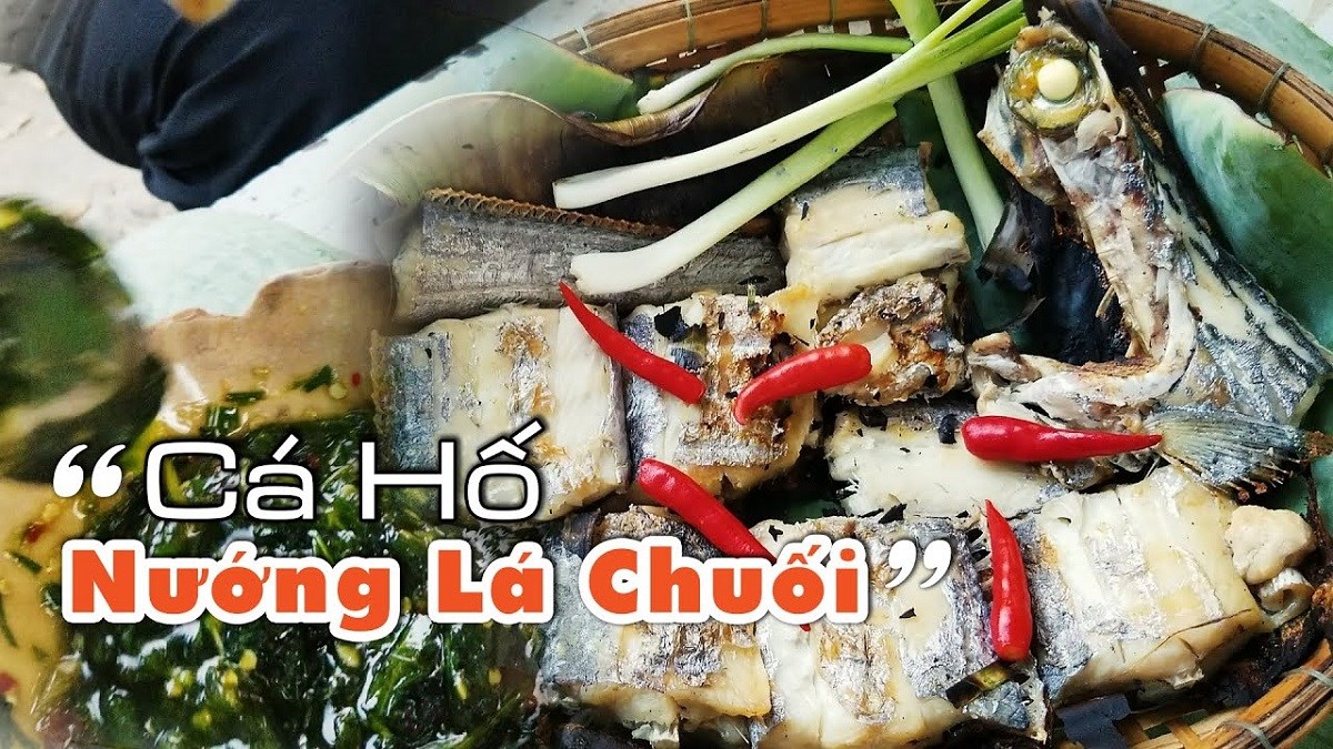 Cá hố nướng lá chuối