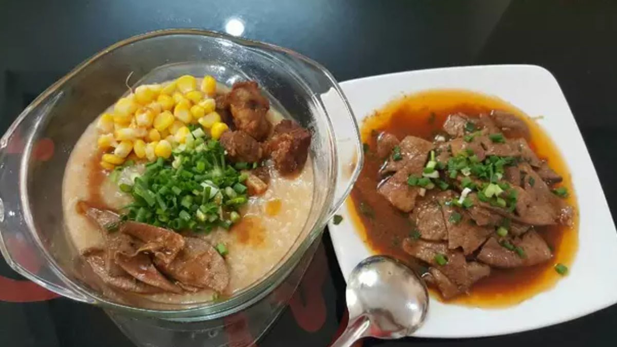 Cháo sườn ngô