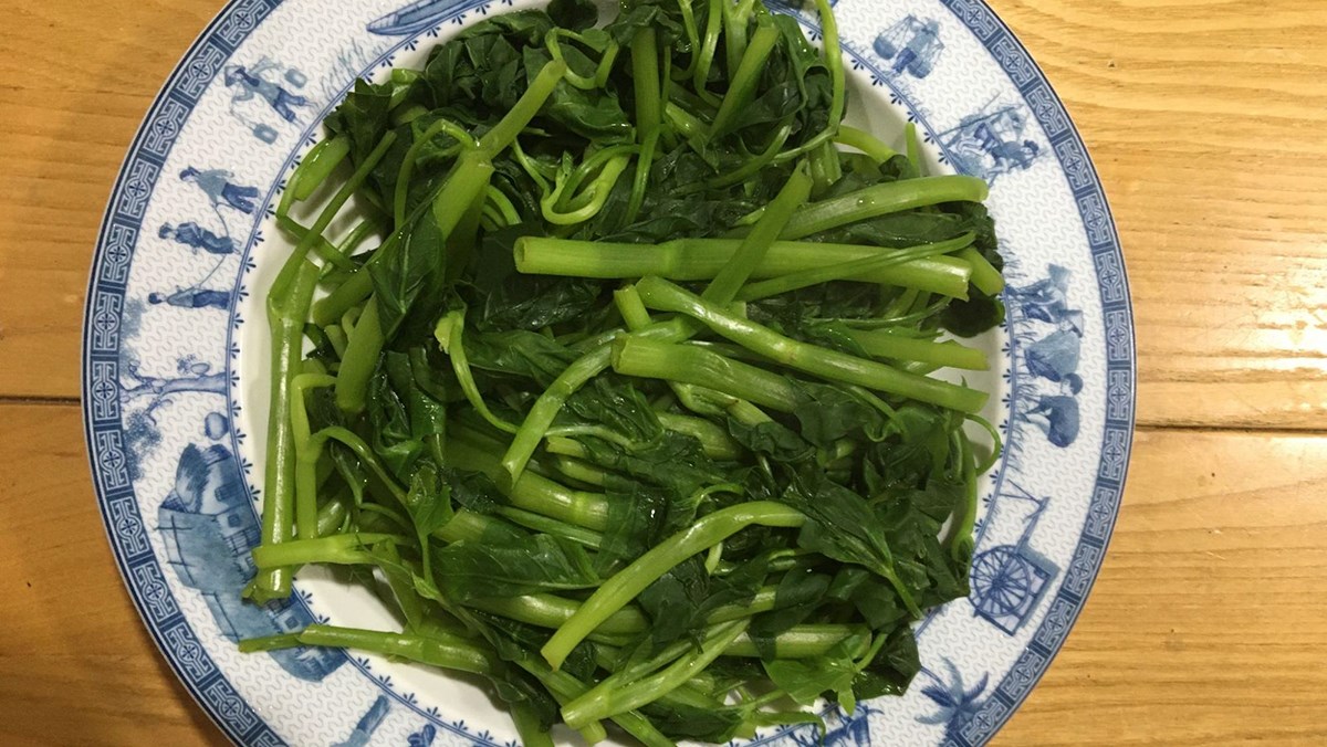 Rau muống luộc