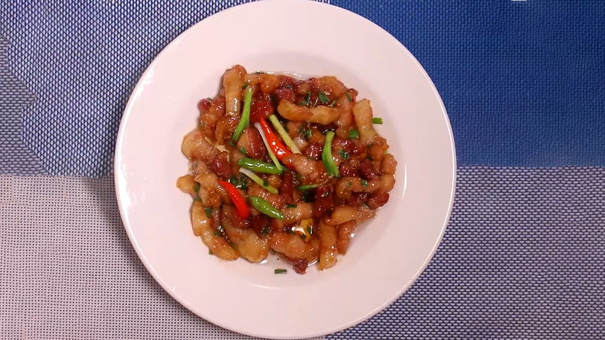 Tóp mỡ kho tiêu