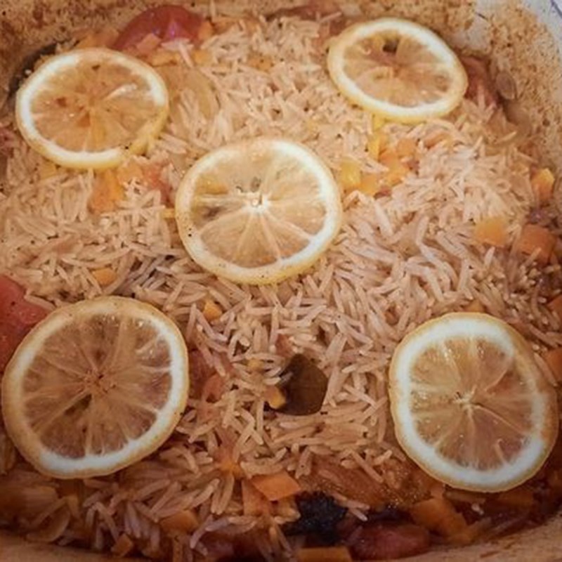 Step 4 Cook the rice Arabic kabsa rice