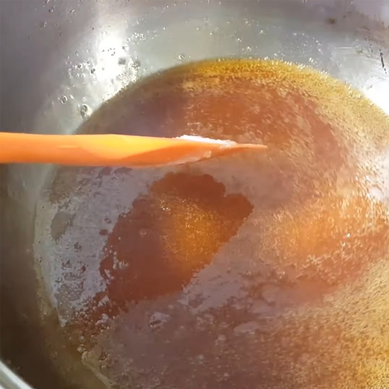 Bước 2 Làm đào ngâm nước đường Trà thạch đào