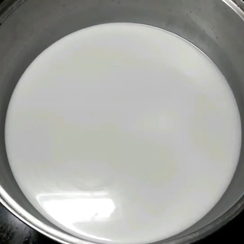 Bước 6 Làm nước cốt dừa Chè bột lọc nhân đậu xanh