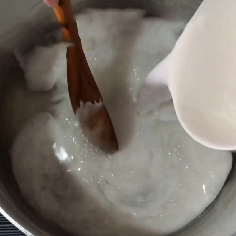 Bước 3 Nấu rau câu với nước cốt dừa Rau câu nước cốt dừa