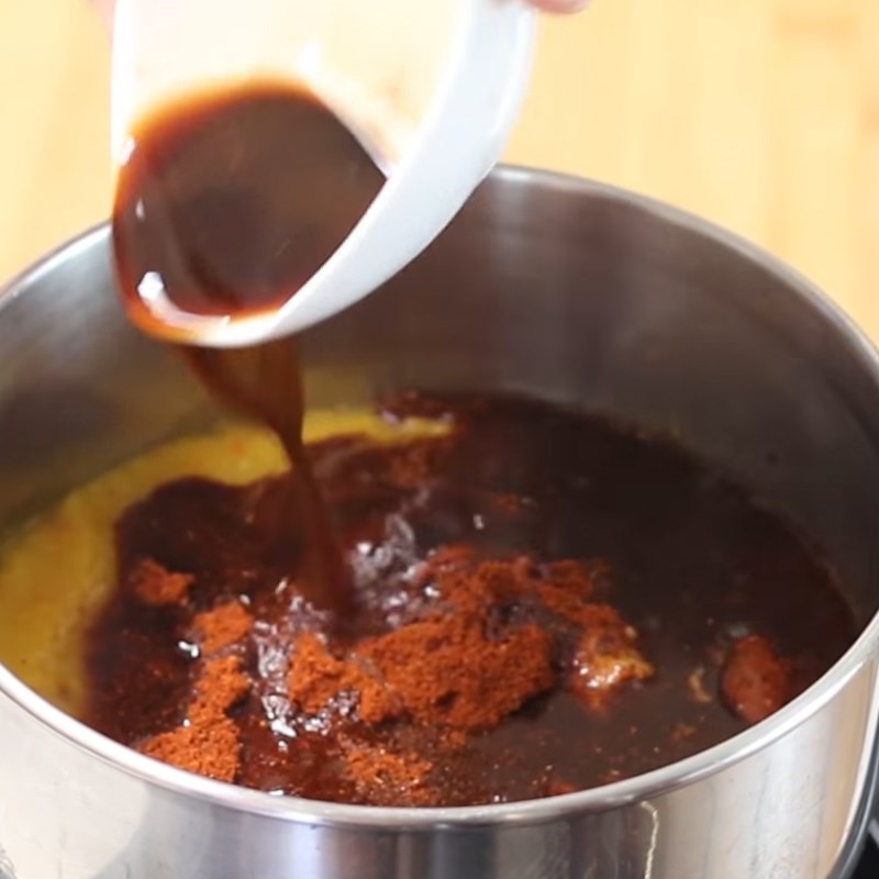 Bước 3 Nấu sốt xoài Sốt xoài BBQ