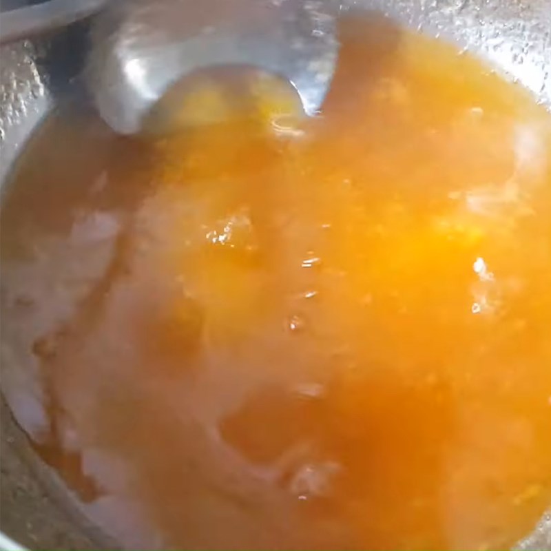 Bước 3 Nấu thạch đào Trà thạch đào