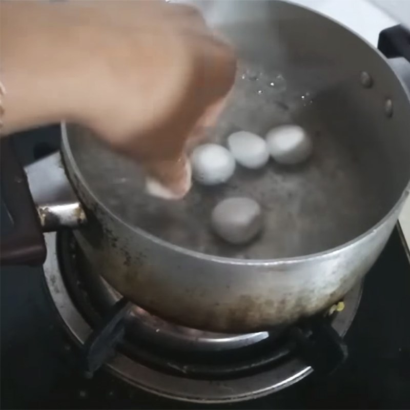 Bước 4 Luộc bánh trôi Chè trôi nước cốt dừa