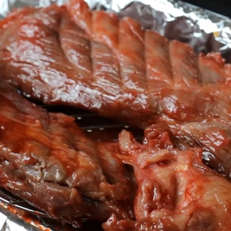 Bước 5 Nướng thịt Mì khô xá xíu