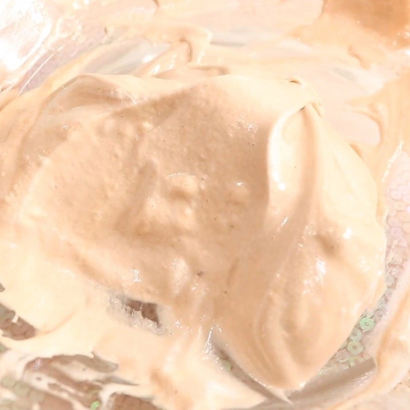 Bước 5 Pha lòng trắng với milo Milo bọt biển