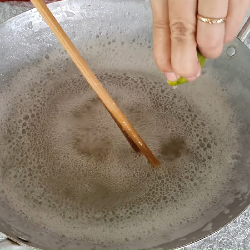 Bước 1 Sên chảy đường với nước cốt dừa Bánh in cốt dừa nhân dừa