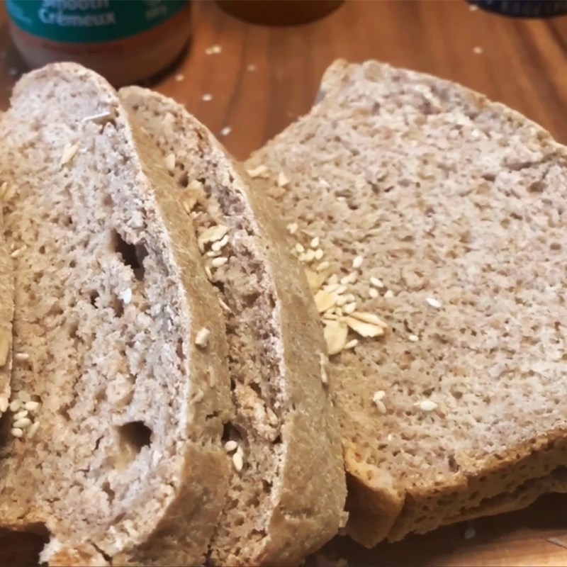 Bước 6 Thành phẩm Bánh mì yến mạch nguyên cám
