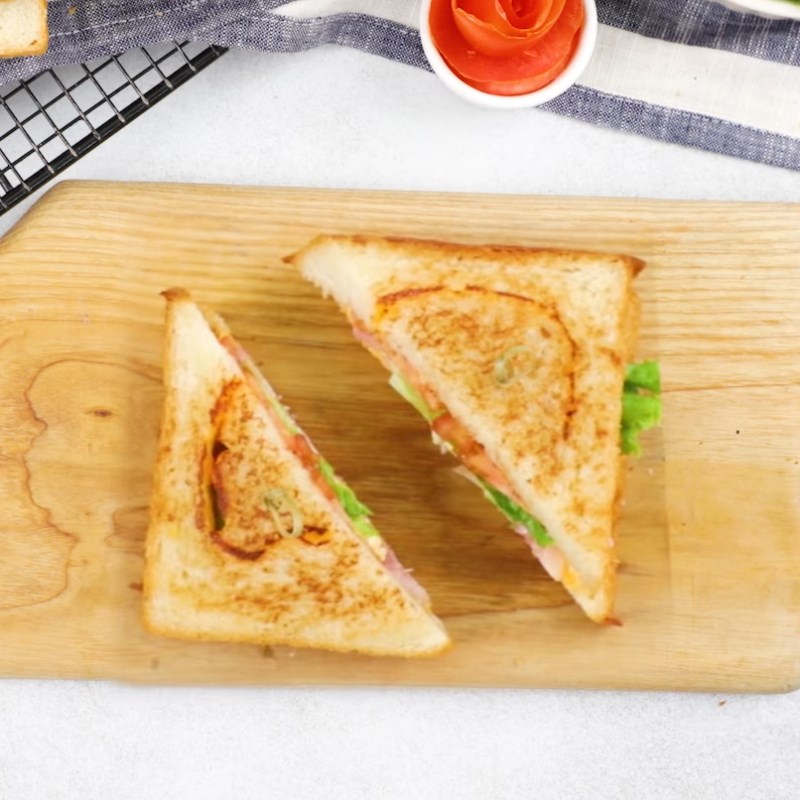 Bước 4 Thành phẩm Bánh mì sandwich phô mai