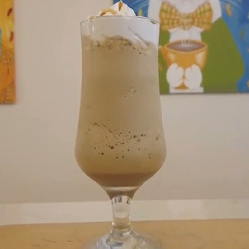 Bước 4 Thành phẩm Cafe caramel đá xay