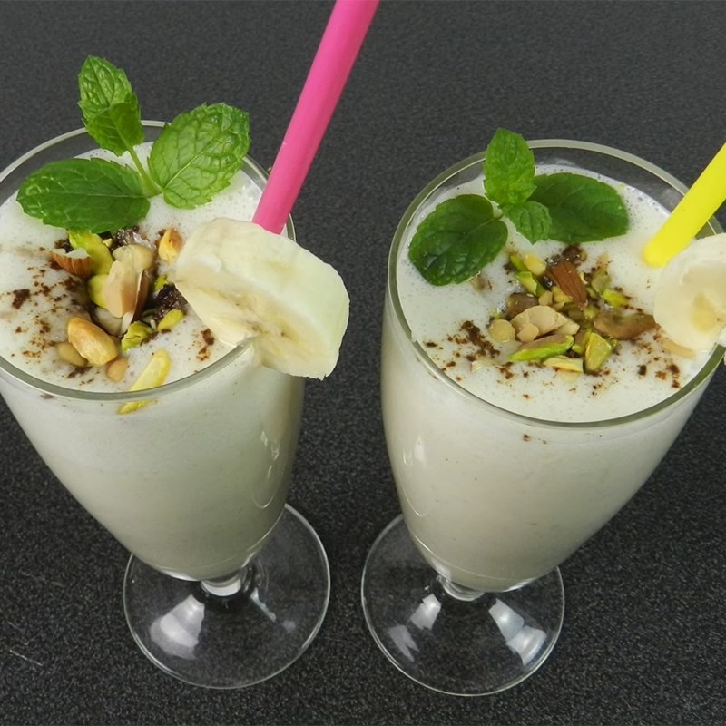 Bước 3 Thành phẩm Lassi chuối