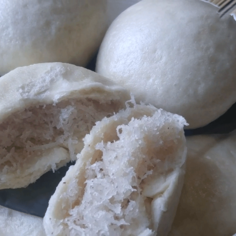 Bước 5 Thành phẩm Bánh bao nhân dừa