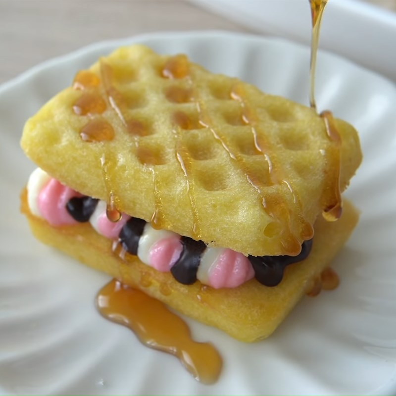 Bước 8 Thành phẩm Bánh waffle phô mai