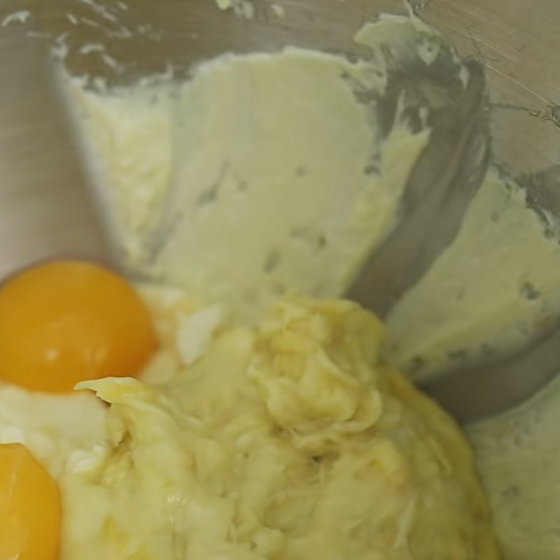 Bước 5 Trộn kem phô mai sầu riêng Bánh tart sầu riêng