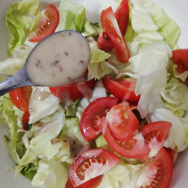 Bước 4 Trộn salad Salad rong nho với tôm tươi