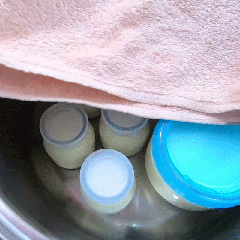 Bước 4 Ủ sữa chua Sữa chua sầu riêng