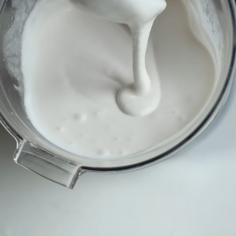 Bước 4 Xay mịn kem Kem dừa không Whipping Cream