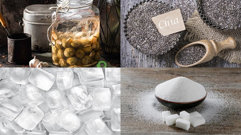 Nguyên liệu làm Nước sấu hạt chia