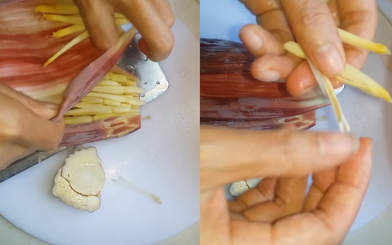 T&aacute;ch nhụy hoa chuối 