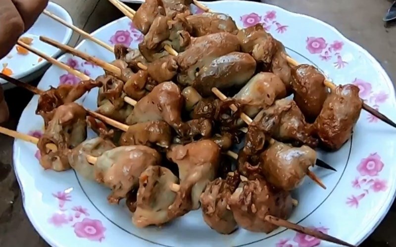Bao tử cá basa nướng