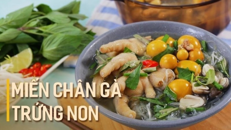 Miến măng chân gà trứng non