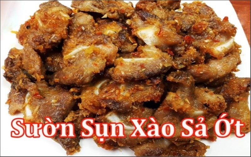 Sườn xào sả ớt