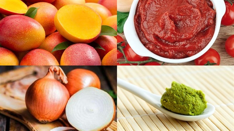 Nguyên liệu món ăn sốt xoài bbq, sốt xoài mayonnaise