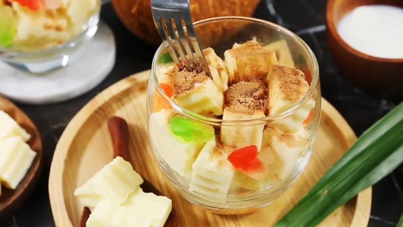 Panna cotta sầu riêng