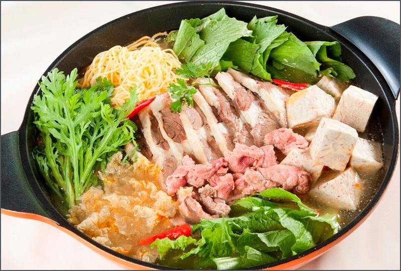 Lẩu trườn khoai nghiêm môn