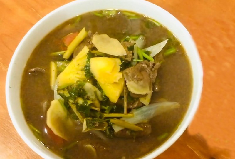 Lẩu gan bò