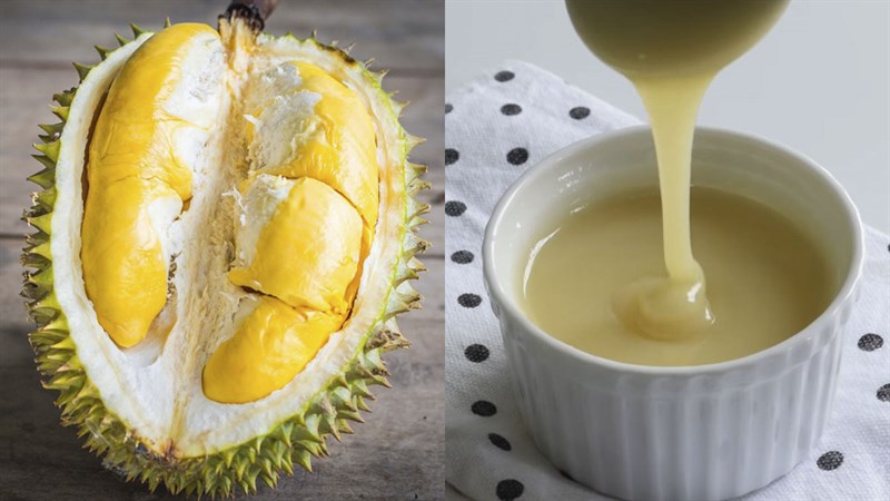 Nguyên liệu món ăn sầu riêng dầm sữa đặc