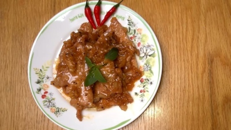 Sườn cốt lết rim chua ngọt