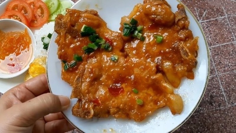 Sườn cốt lết rim sữa tươi