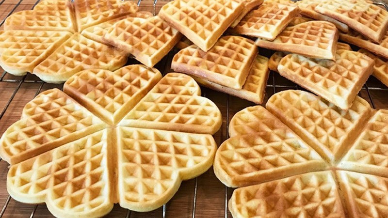 B&aacute;nh kẹp waffle nước cốt dừa