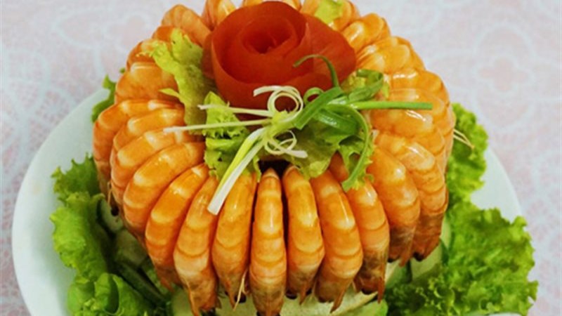 Tôm hấp nước dừa tươi