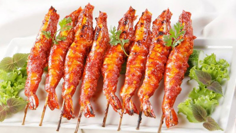 Tôm nướng muối bột ớt