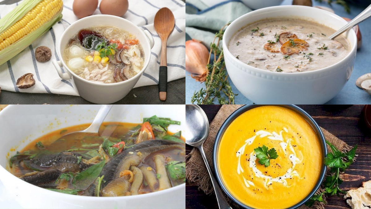 Tổng hợp 25 cách nấu súp ngon, đơn giản, hướng dẫn từng bước