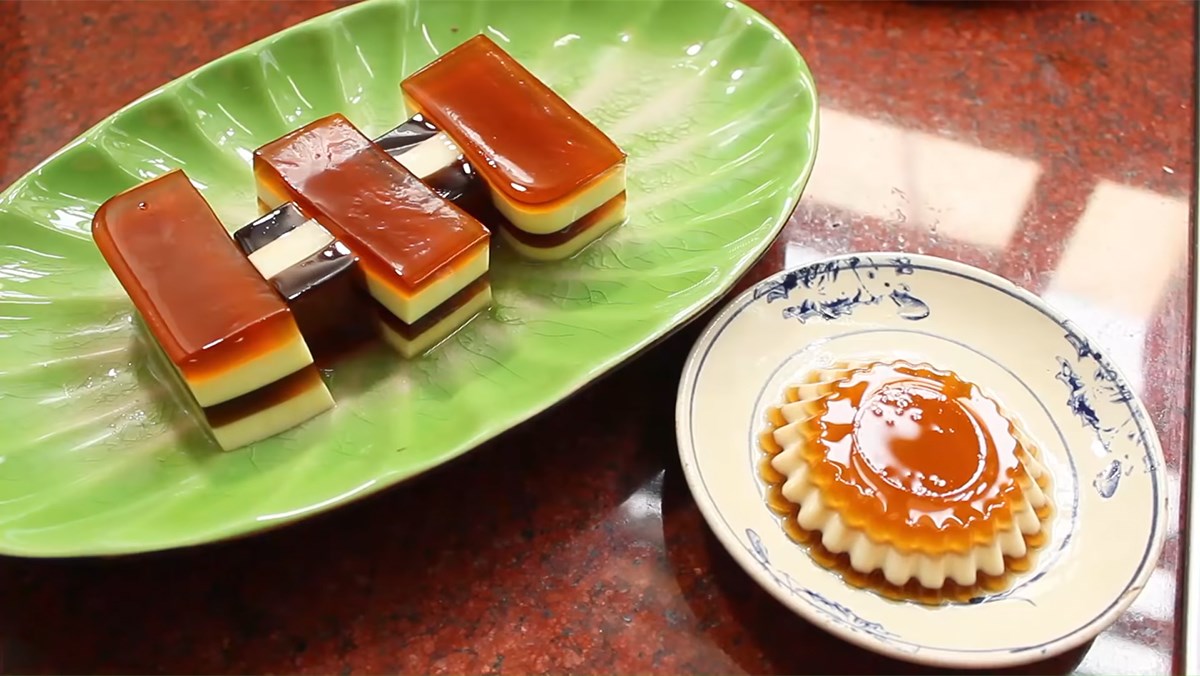 Rau câu flan phô mai cheese
