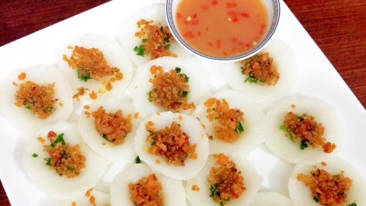 Bánh bèo nhân tép gạo