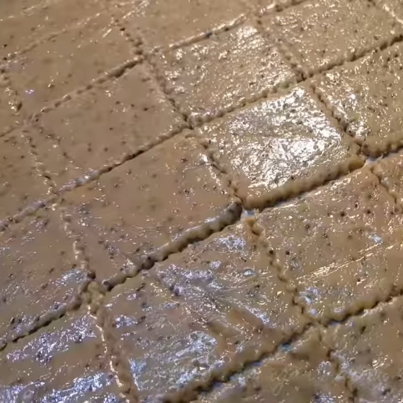 Bước 4 Cán bột và tạo hình Bánh qui hạt chia cà phê dừa