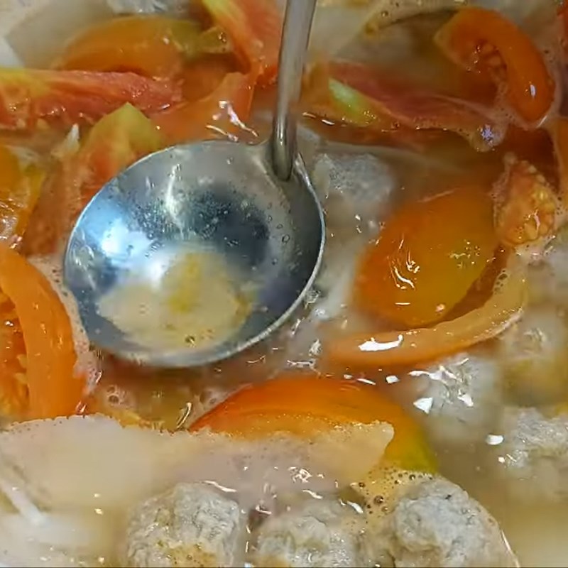 Bước 4 Nấu canh Canh măng chua chay mọc