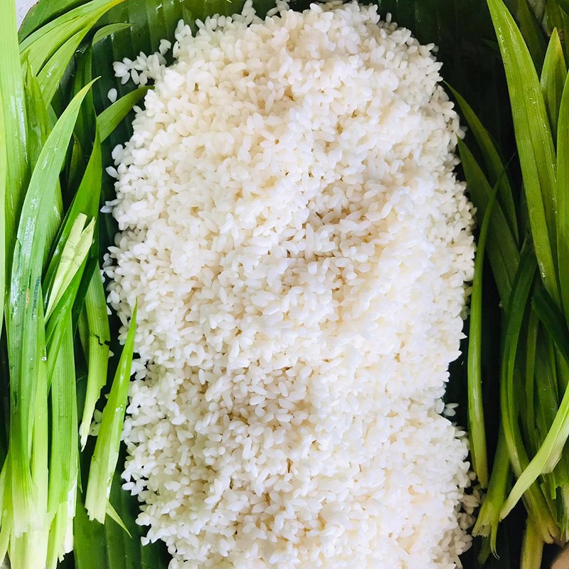Bước 2 Hấp xôi Xôi nếp