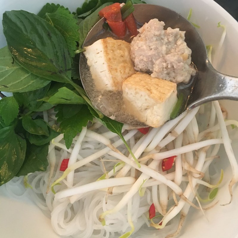 Bước 5 Hoàn thành Bún riêu tôm thịt