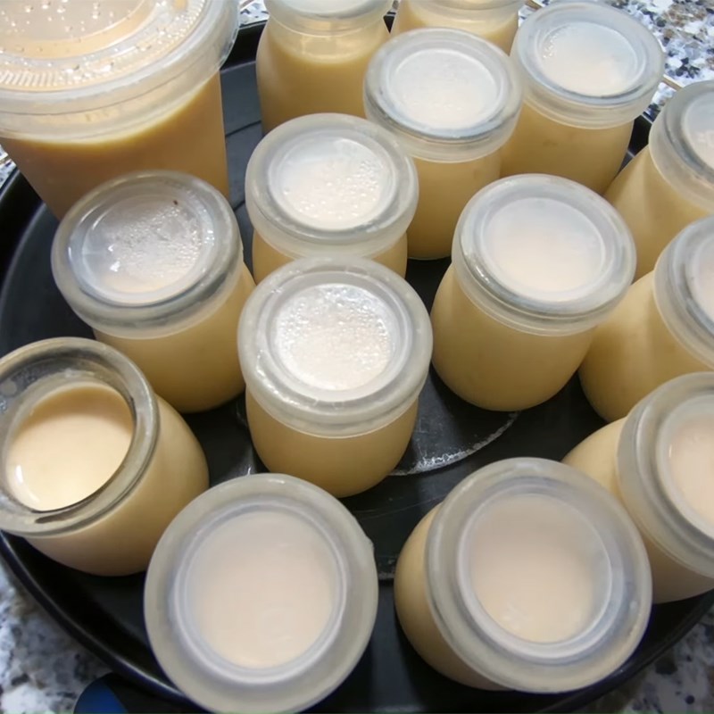 Bước 5 Hoàn thành Sữa chua đào hũ